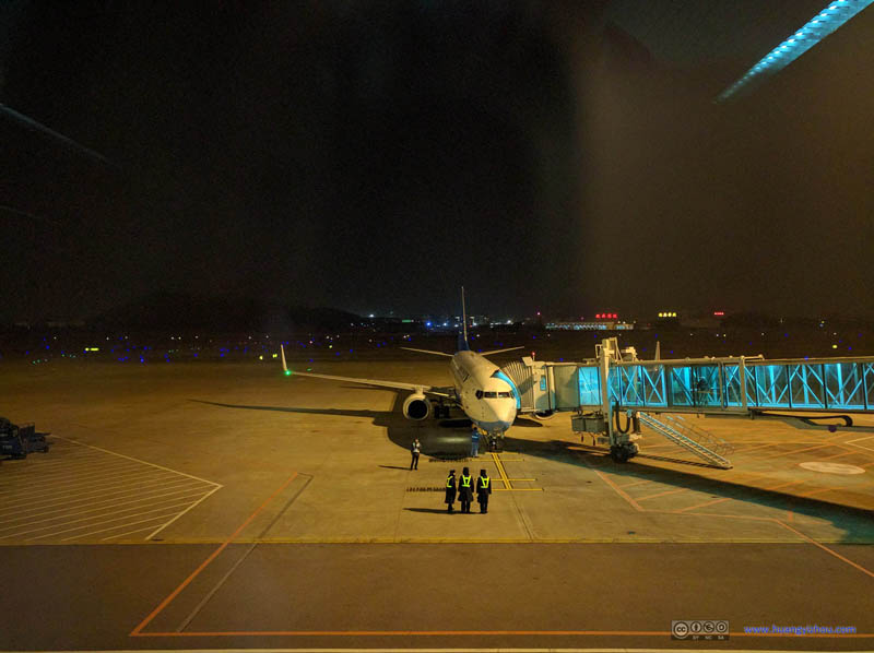 My Plane to Kuala Lumpur (B-6490) At the Gate