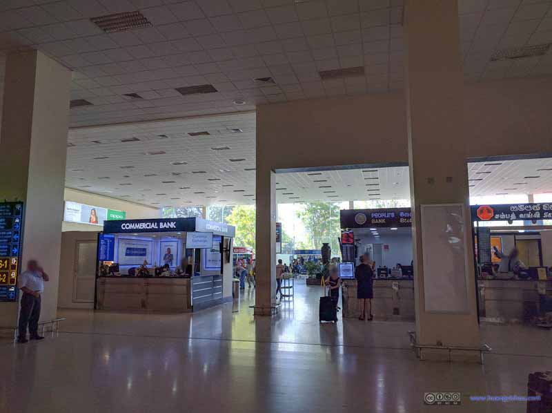 Currency Exchange and SIM-Card Shops at Colombo Airport