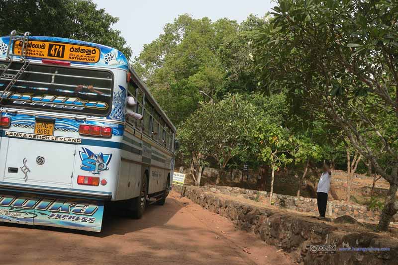 School Bus at Aradhana Gala Entrance