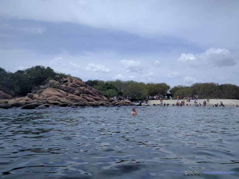 People Swimming at Pigeon Island