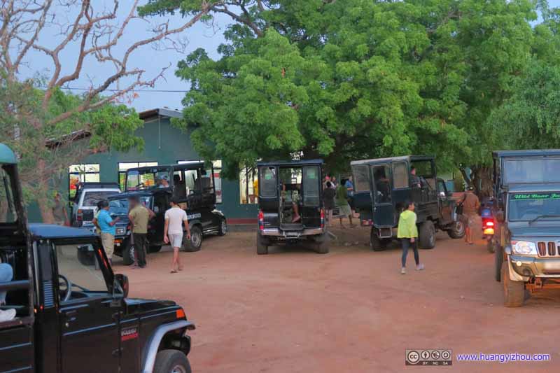 Jeeps at Ticket Station