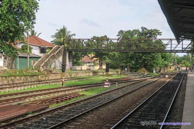 Tracks at Ambalangoda Railway Station