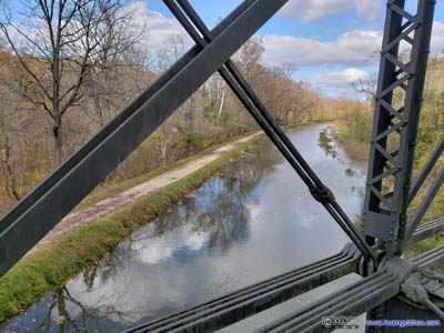 Chesapeake and Ohio Canal under Arizona Avenue Bridge