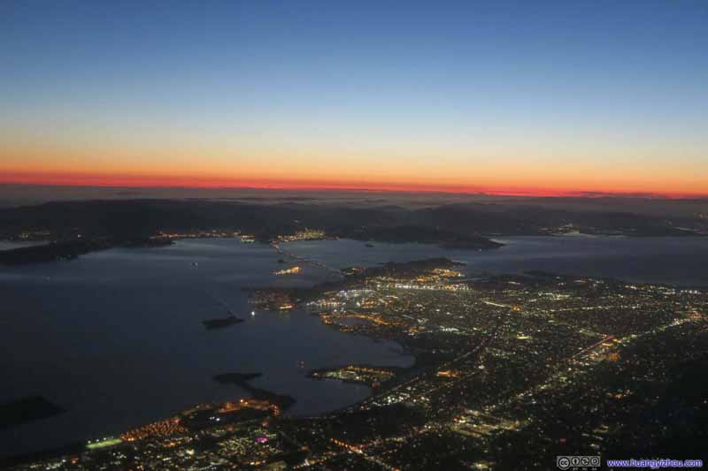 North Bay Area against Sunset Glow