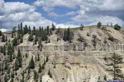 Cliff across Yellowstone River