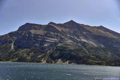 Red Eagle Mountain across Saint Mary Lake