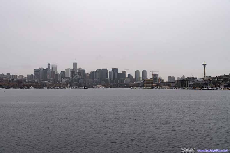 Downtown Seattle across Lake Union