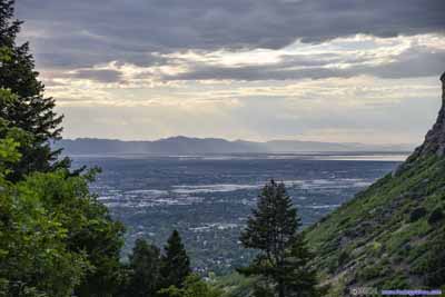 Cities and Distant Great Salt Lake