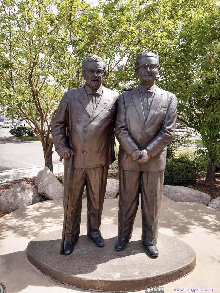 Statue outside First KFC Franchise