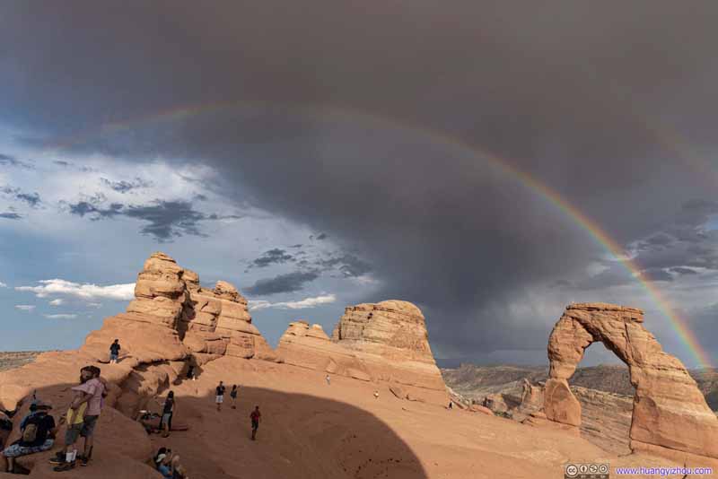 Double Rainbow over Delicate Arch