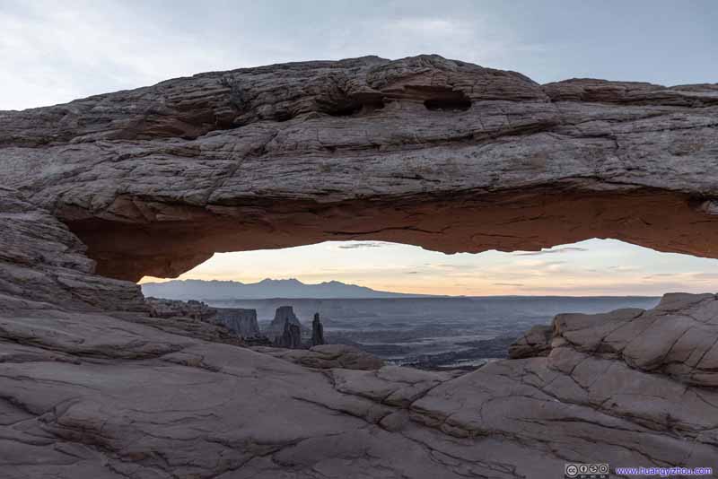 Landscape beyond Mesa Arch
