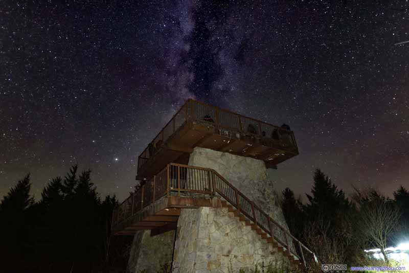 Starry Sky over Fire Tower