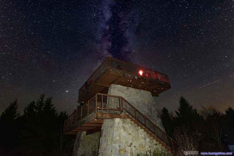 Starry Sky over Fire Tower