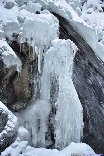 Ice by Waterfall