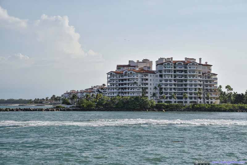 Buildings on Fisher Island