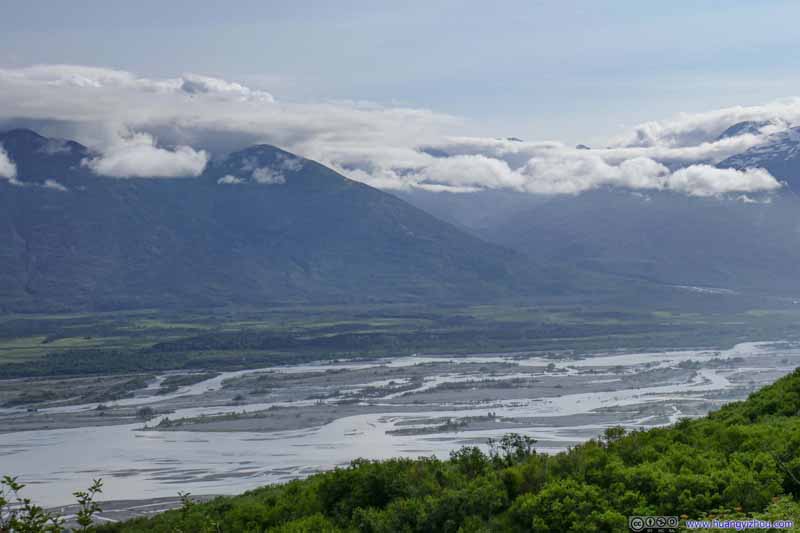 Knik River and Distant Valley