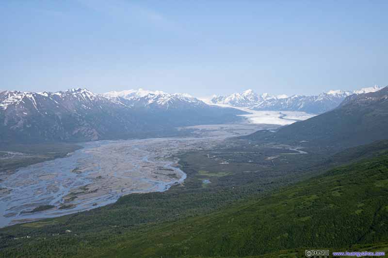 Knik River and Distant Knik Glacier