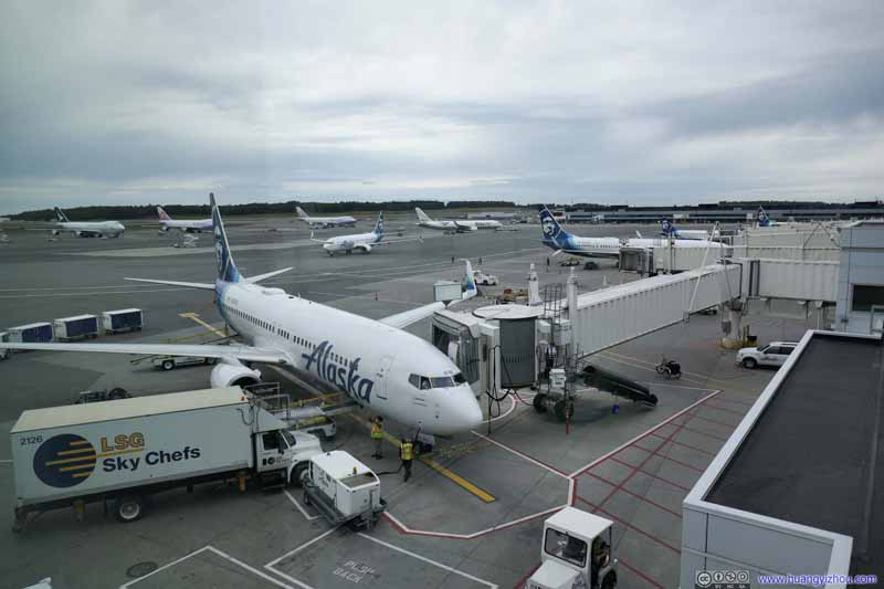 Alaska Airlines Fleet at Anchorage Airport