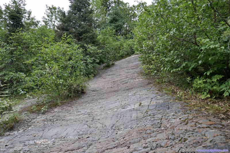 Trail on Rock Surface