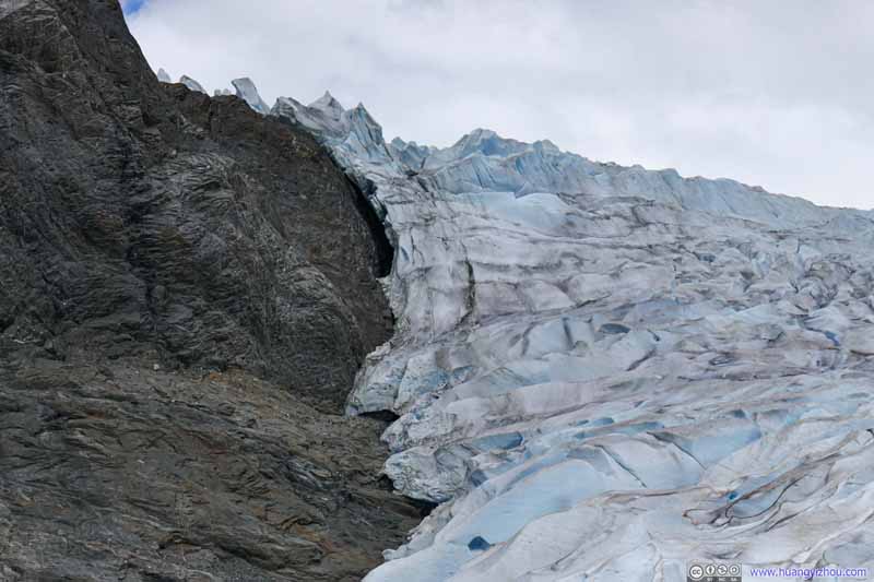 Boundary of Glacier and Land