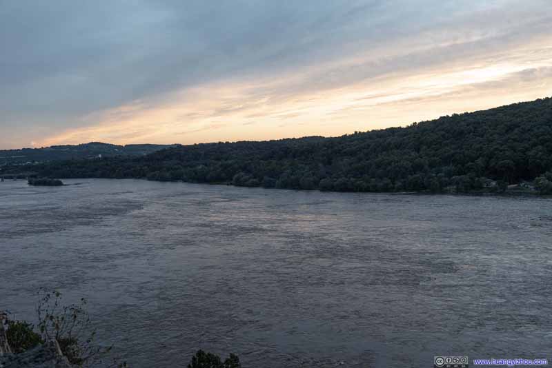 Sunset over Susquehanna River