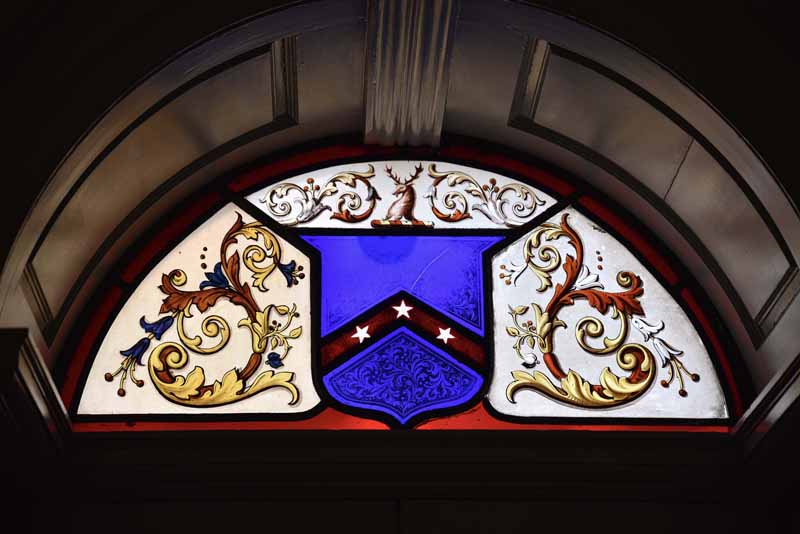 Stained Glass with Family Coat of Arms