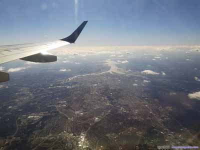 Flying past Washington DC