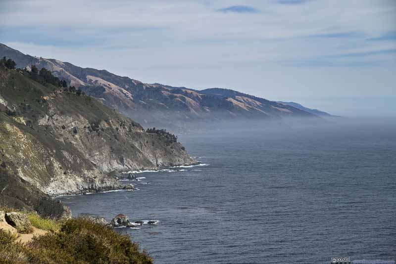 Coastline with Thin Fog