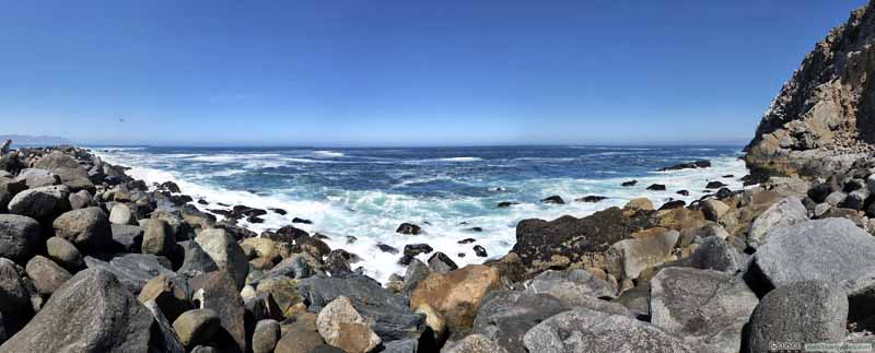 Pacific Ocean beyond Morro Bay Breakwater