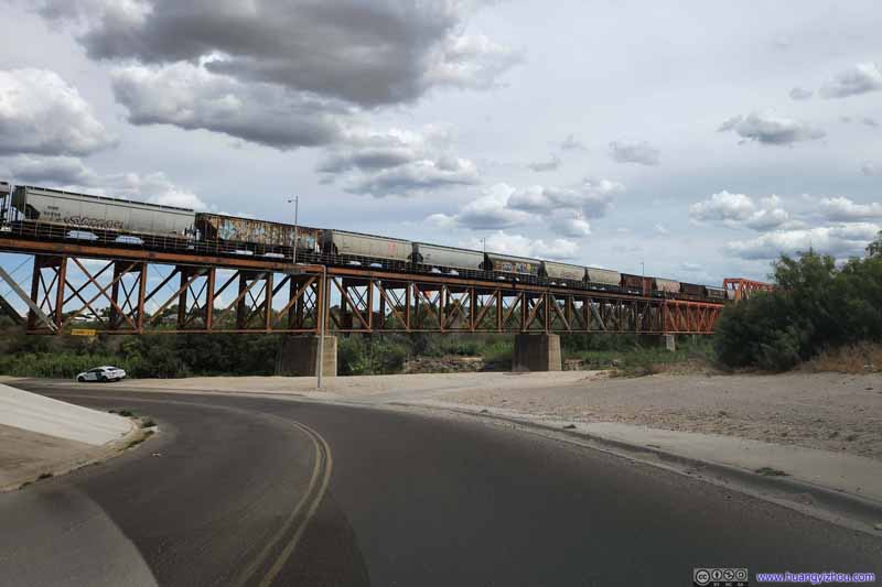 Railway Bridge across US Mexico Border