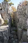 Gap between Chimney Rock