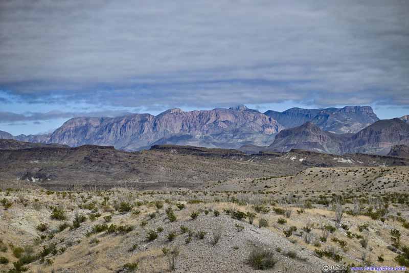 Distant Chisos Mountains