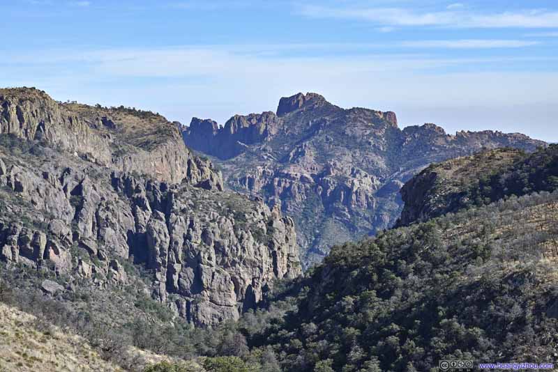 Lost Mine Peak beyond Canyon