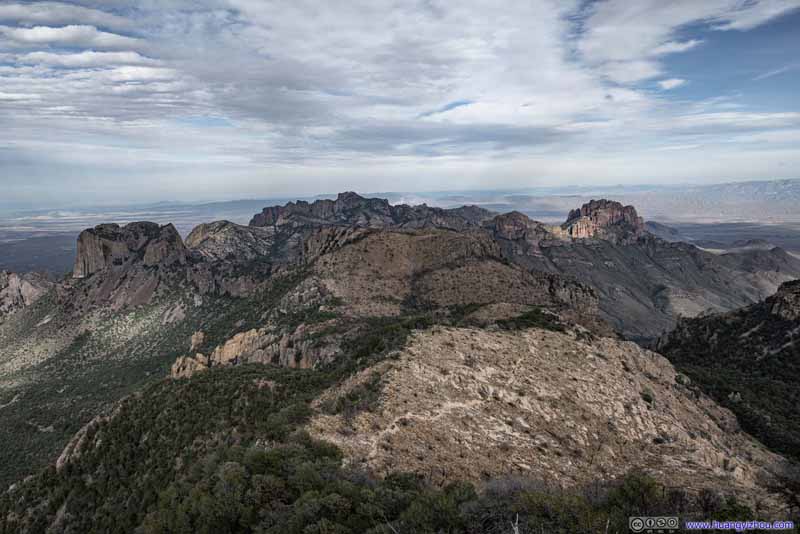 Chisos Mountains from Emory Peak