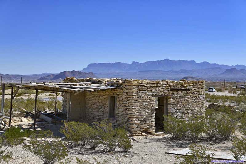 Ruin before Distant Chisos Mountains