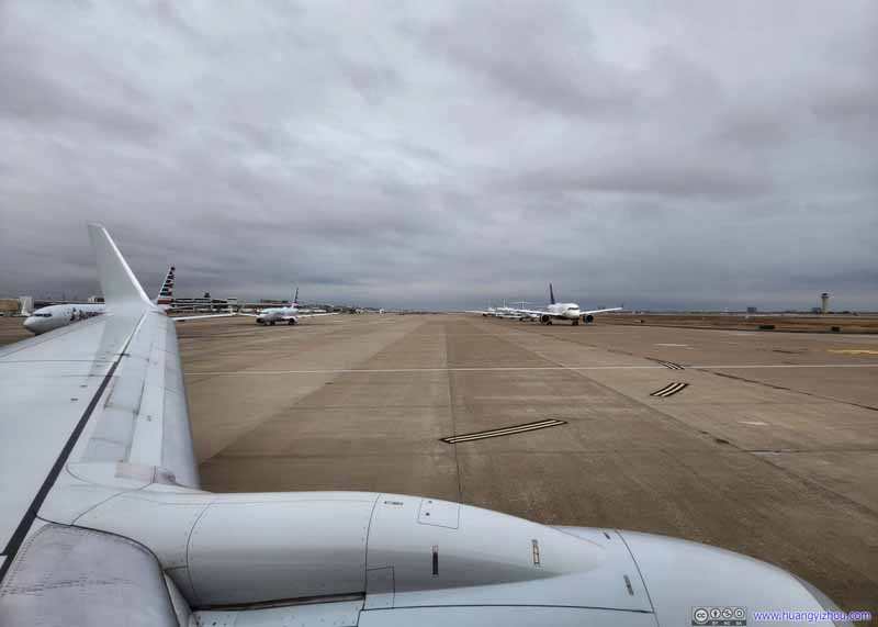 Planes in Line for Takeoff
