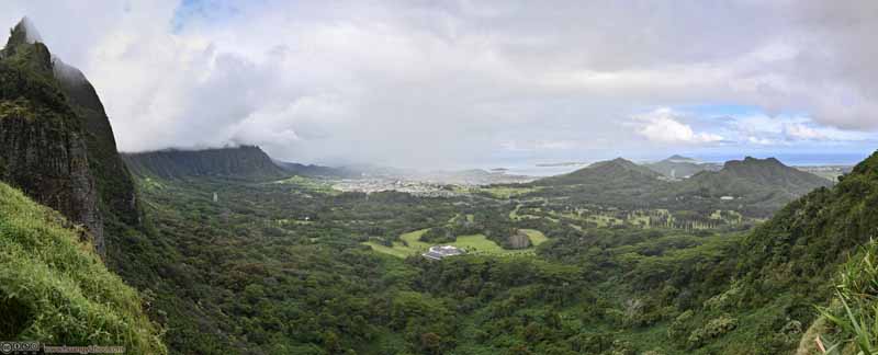 View from Nu'uanu Pali Lookout