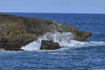 Waves Pounding Kukuihoolua Island