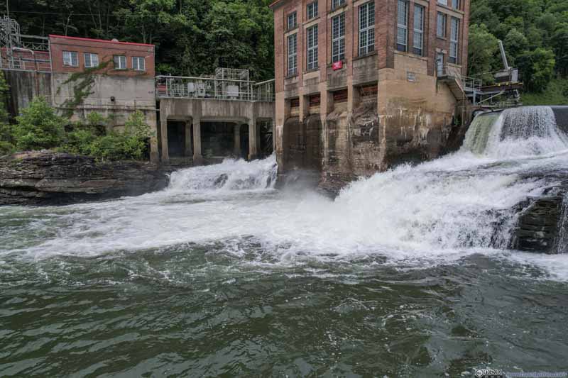 Kanawha Falls near Hydropower Building