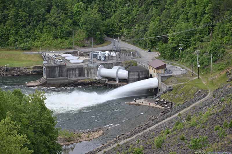 Summersville Dam Releasing Water