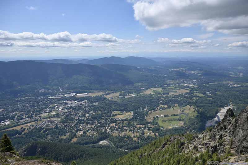 Overlooking Town of North Bend