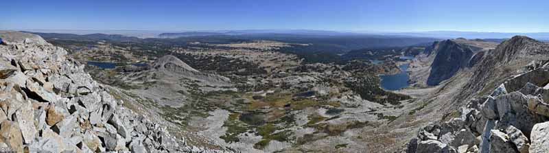 View from Medicine Bow Peak Summit to the East
