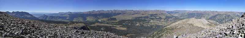 View from Snowdon Peak Summit