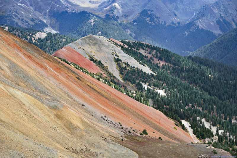 Side of Red Mountain in Vivid Colors