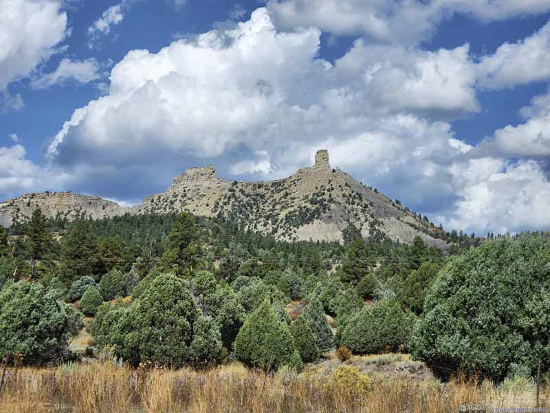 Chimney Rock from Road