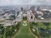 Downtown St Louis from Gateway Arch