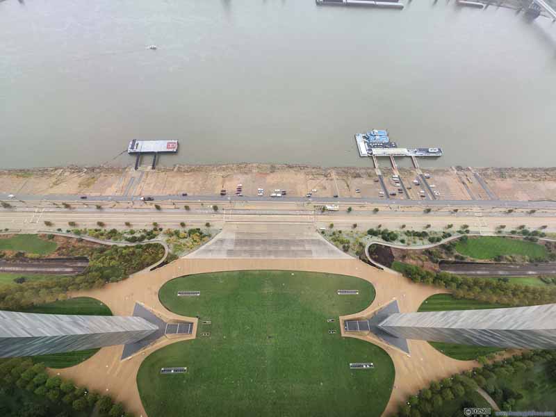 Looking Down from Gateway Arch