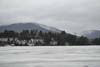 Smoky Mountains behind Lakefront Villas