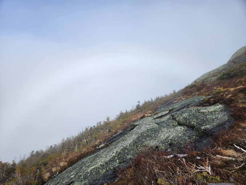 Faint Rainbow among Fog