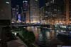 Chicago River at Night